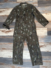 Vintage Walls Coveralls Mens Large 42-44 Treebark Camo Hunting Lightweight USA