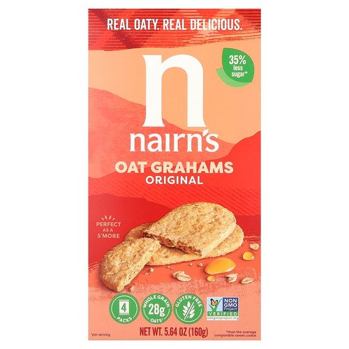 Oat Grahams, Original, 4 Packs, 5.64 oz (160 g)