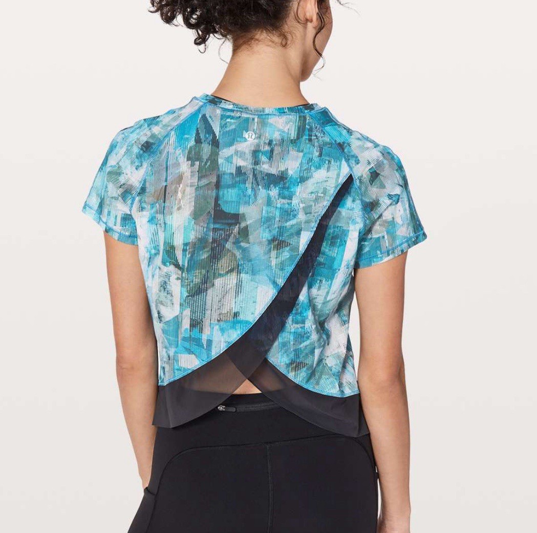 LULULEMON Quick Pace Split Open Back Athletic Top… - image 1