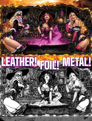 Aftermath #1 FOIL, METAL & LEATHER '' 3 Witchy Women'' CK Exclusive Monte M. Moore