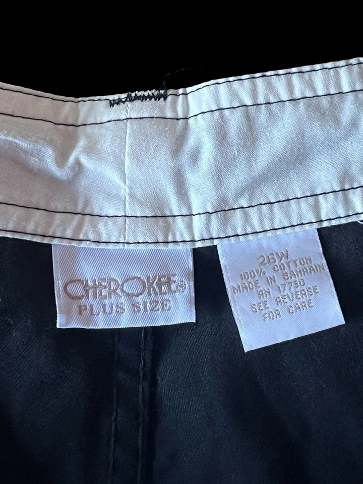 ✨ Pantalones cortos Cherokee de algodón negro con ajuste relajado✨ Foto 3 de 3