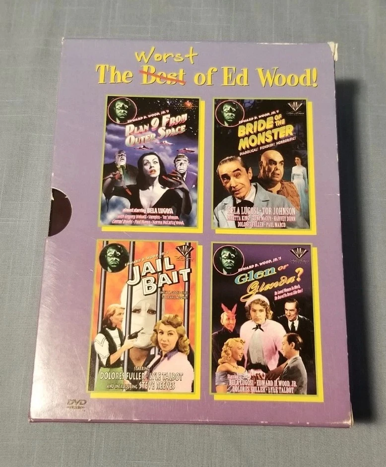 Very Rare The Worst of Ed Wood (DVD, 2000, 4-Disc Set) Box Set HTF Cult Movies - Image 2 of 4