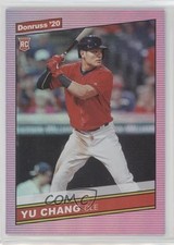 2020 Panini Donruss Retro 1986 Holo Pink Yu Chang (Red Jersey) #259 0rm6