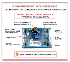 NEW DMM CHECKER 10V PRECISION LT1021 VOLTAGE REFERENCE PLUS 0-10V ADJUSTABLE TAP