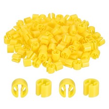 150pcs Clothes Hanger Marker Blank Rod for Garment Color Coding Yellow