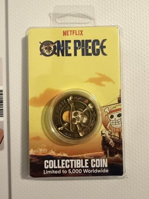 Fanattik Netflix One Piece Limited Edition Numbered Metal Coin Luffy Gold/Black