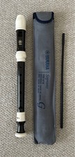 Yamaha YRS37III Soprano Recorder German Style ABS Plastic Used with Case OOB
