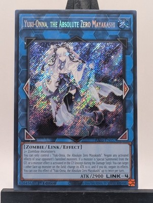 Yuki-Onna, the Absolute Zero Mayakashi 1st Edition Secret Rare RA05-EN057