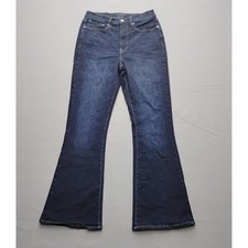Lucky Brand Stevie High Rise Flare Jeans Dark Wash Womens 10/30 Blue Denim