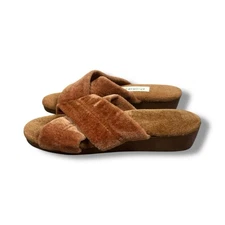 Vtg Deadstock Daniel Green Slippers Fuzzy Soft Leisure Shoes Made In USA Sz 5