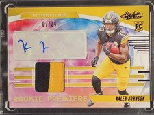 2025 Panini Absolute Kaleb Johnson #RPM-KJN - Rookie Materials Auto /24