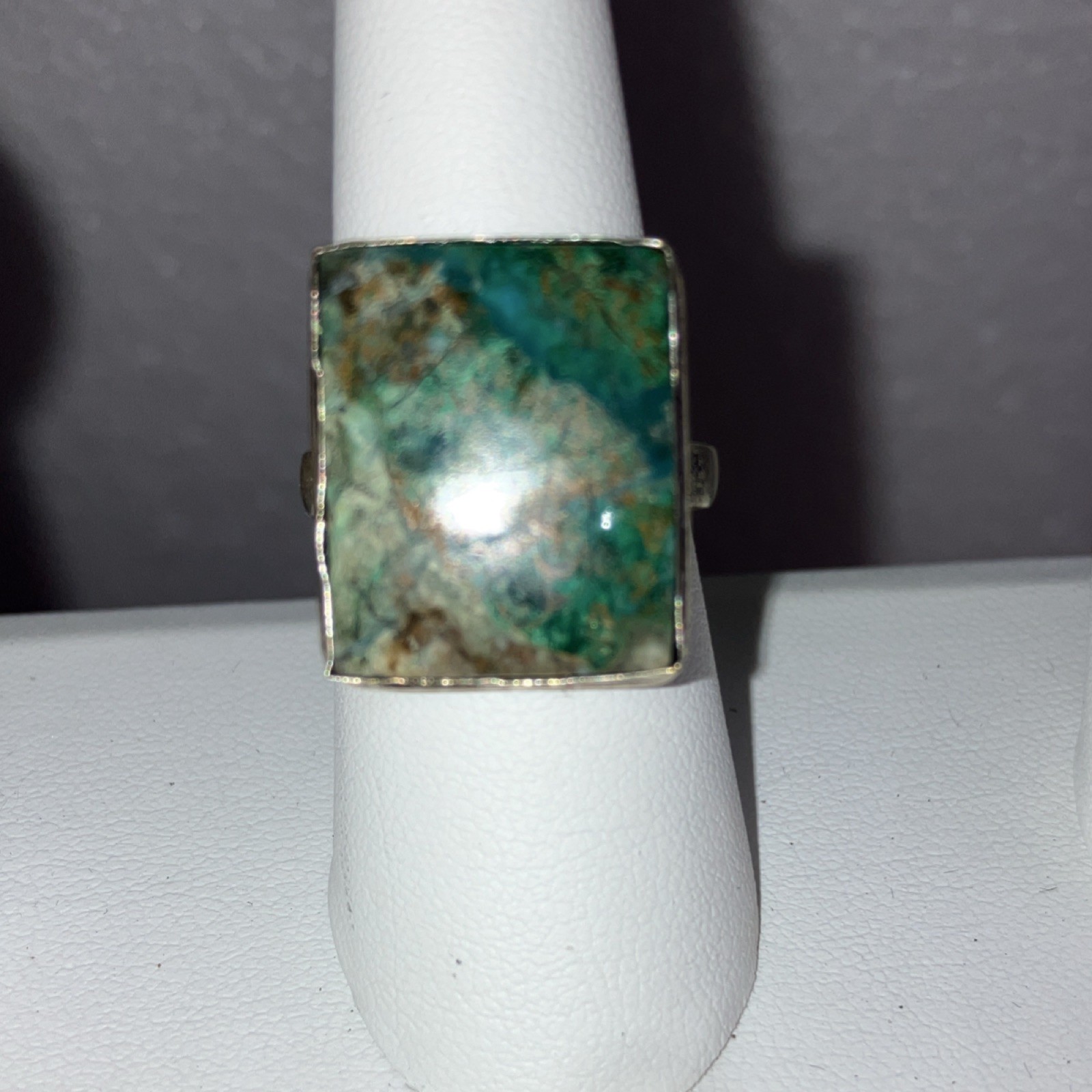 Ruby Zoisite Gemstone Rectangular Silver 925 Ring… - image 3