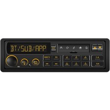 Bluetooth Retro Car Stereo Receiver - Single Din European Classic Look Radio ...