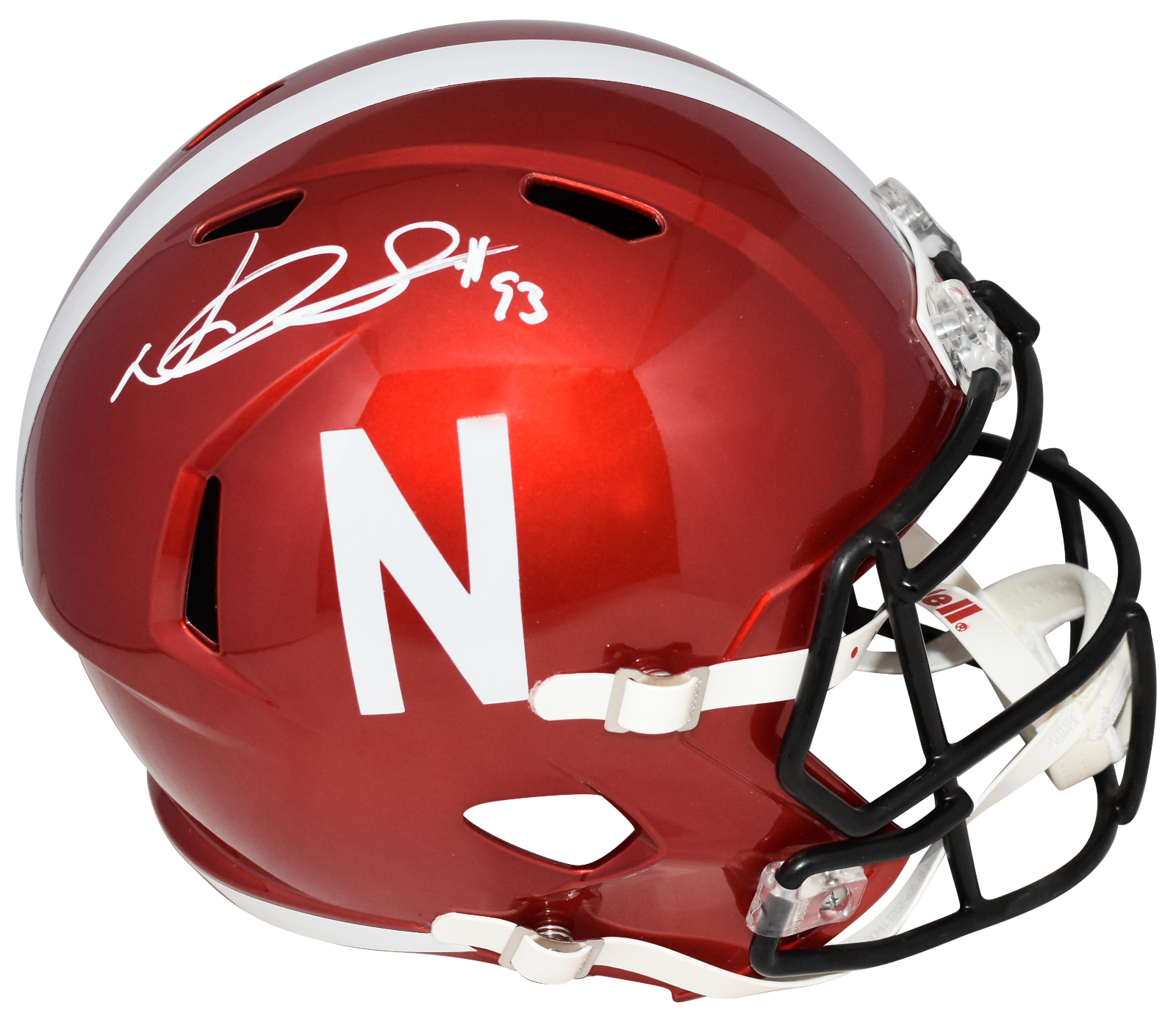Ndamukong Suh Autographed Signed Nebraska Cornhuskers FLASH FULL SIZE SPEED HELMET BECKETT 