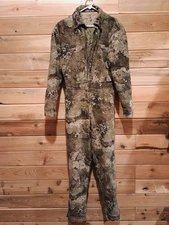 Redhead Silent Hide Coveralls Size Small 29" inseam Gray Camo 8 Pockets Zippers