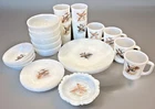 Set of 26 Vintage Fire King GAME BIRD Dinnerware Set Service for 4+
