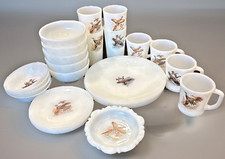 Set of 26 Vintage Fire King GAME BIRD Dinnerw...