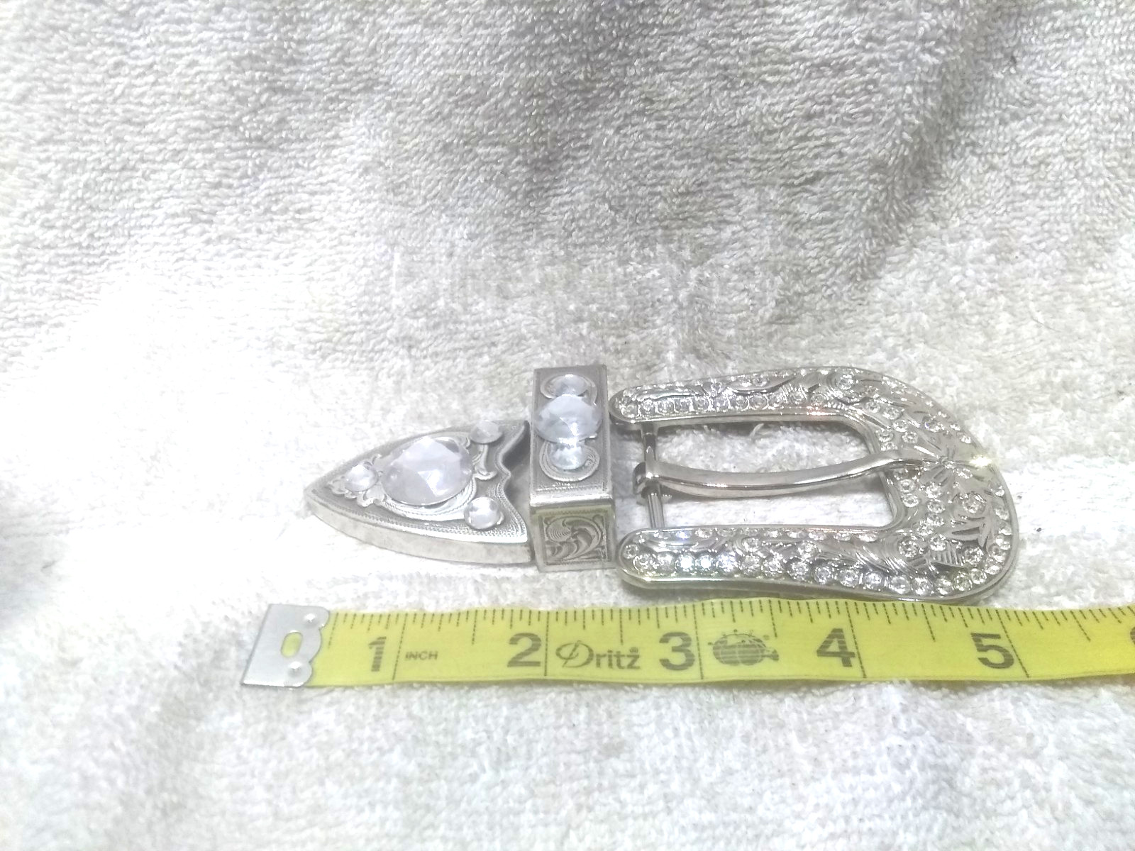 Medium Rhinestone Filled Western Replacement Buck… - image 7