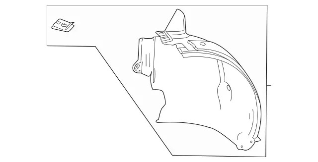 Genuine Mercedes-Benz Fender Splash Shield 177-690-39-03