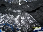 Antique Chantilly Black Tulle Lace 19th Century. . Ref n°322