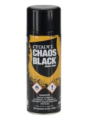 Games Workshop Citadel Chaos Black Primer Grundierspray Grundierung 400ml 62-02