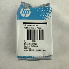 HP 62 C2P08A Black Ink Cartridge New & Sealed Instant Ink