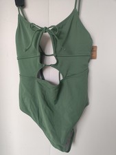 S- Victoria s Secret VS PINK One-Piece Bikini Swimsuit Triangle Cutout Monokini