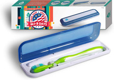 Estuche port til para desinfectante de cepillos de dientes con luz ultravioleta