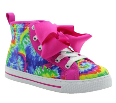 JOJO SIWA Multi-Color/Pink Flip Sequin Hi-Top Sneakers Youth Girls
