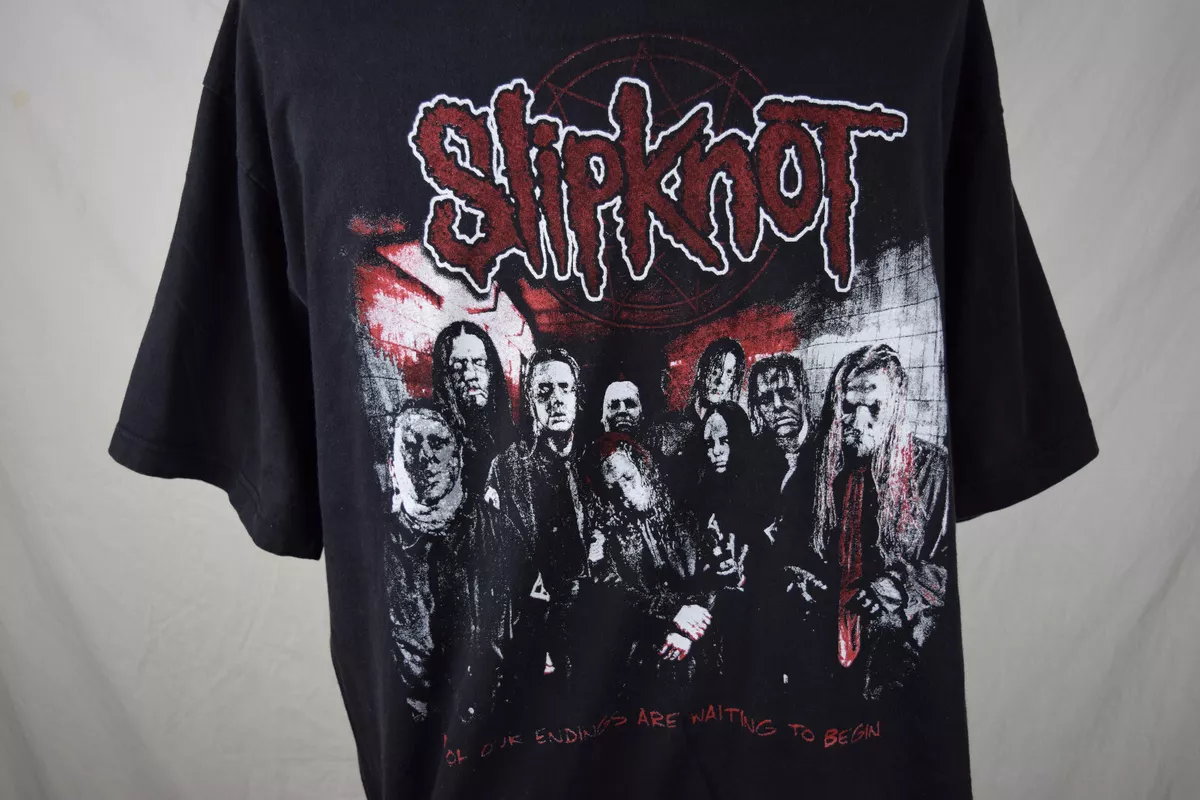 2000s SLIPKNOT All Of Our Endings Are Waiting To Begin T-Shirt XL