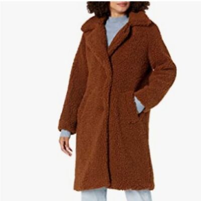 Trench Coat Lucky Brand Fur Coat Lucky Brand Brown Sherpa Teddy