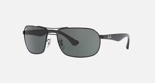 Ray Ban RB3492 002 classic sunglasses 62-16 black metal polished frame, W/Case