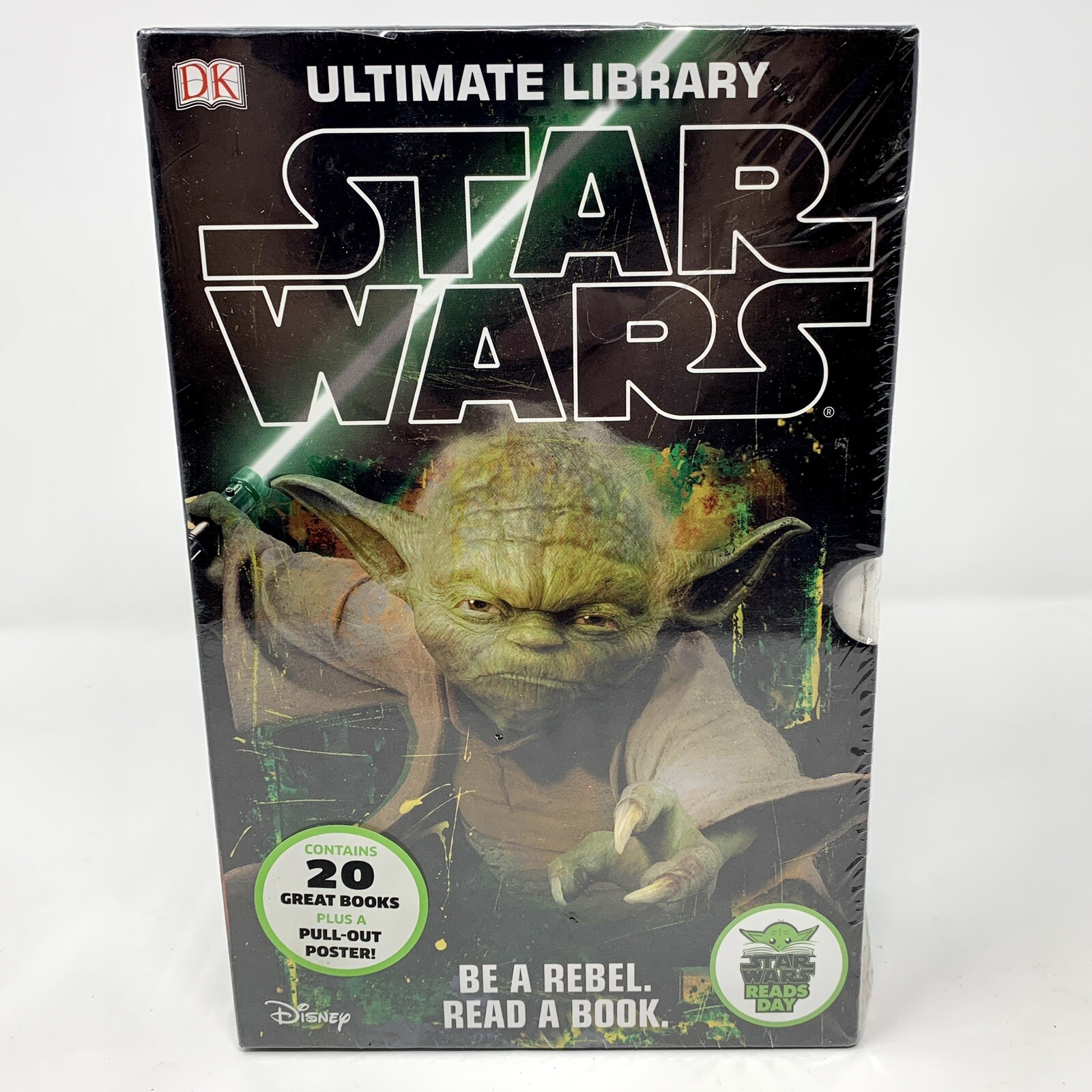 New Star Wars Ultimate Library Box Set with 20 Books and Yoda Cover Poster