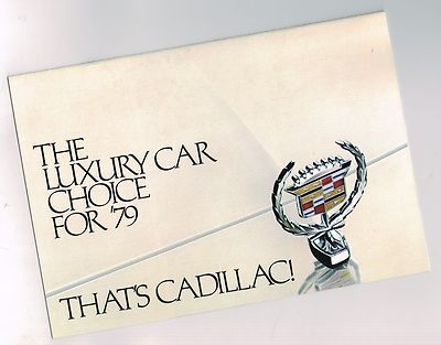 1979 CADILLAC Brochure / Flyer: ELDORADO,SEVILLE,DeVILLE,FLEETWOOD