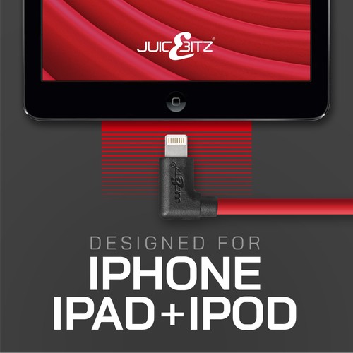 JuicEBitz® kabel ładujący USB 90 STOPNI kątowy do iPada 4 5 6 7 8 9. generacji / Air 2 - Zdjęcie 50 z 62