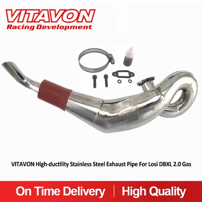 Vitavon High-ductility Stainless Steel Exhaust Pipe For Losi DBXL 2.0 Gas