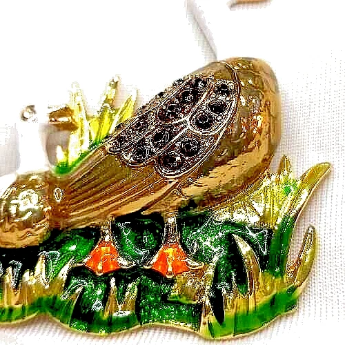 Napier Duck Family Easter Duckies Parade Brooch Pin NEW w Box Gold Tone - Image 3 of 4