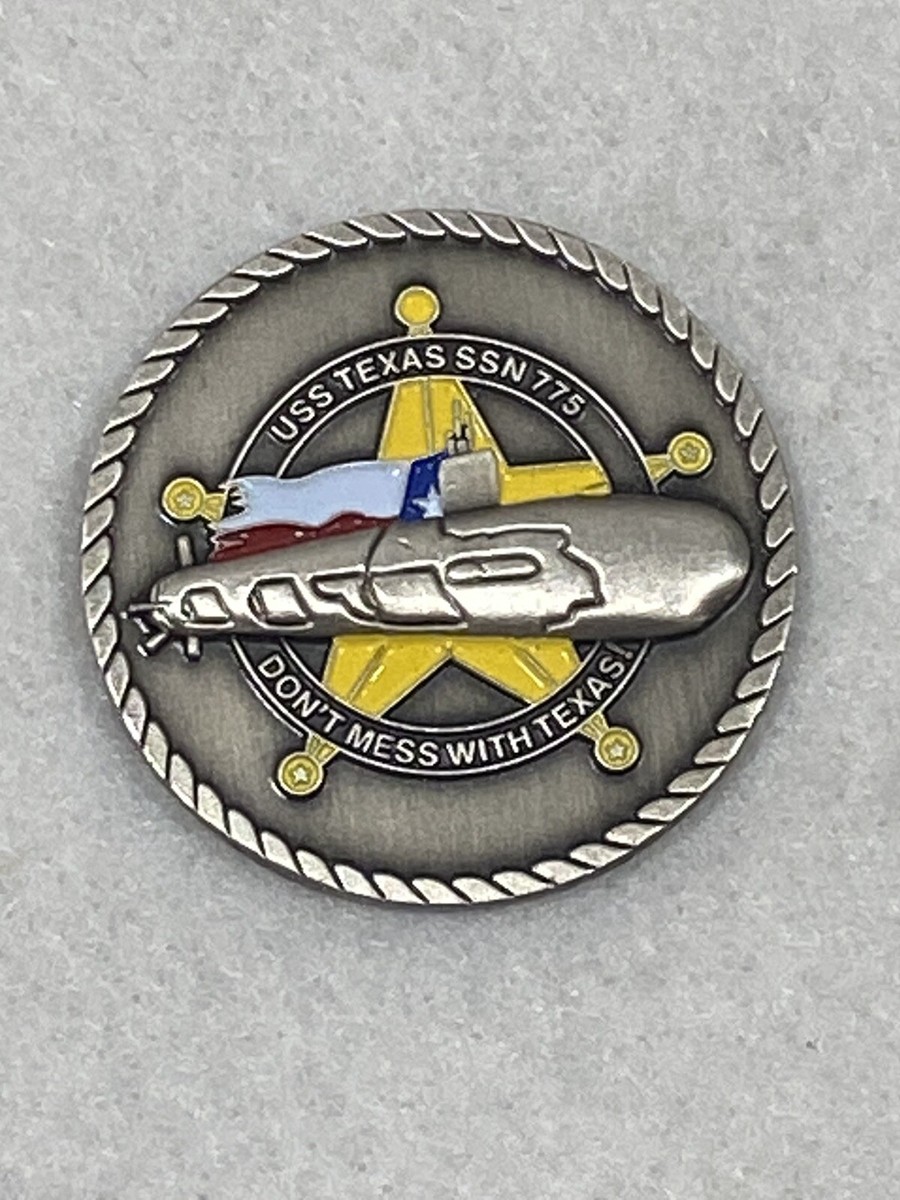 USS Texas SSN 775 Challenge Coin - US Navy Silent Service / Pride