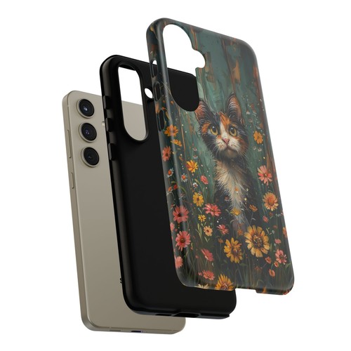 Calico Cat Pastel Floral Phone Case for iPhone, Samsung Galaxy, Pixel - 第 108/191 張圖片