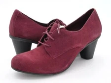 Vionic Women's Career Maura Oxford Shoes (Merlot & Black)