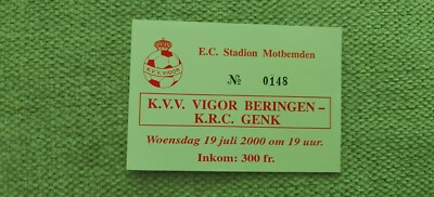 Ticket 2000 VV Vigor Beringen vs. KRC Genk Friendly 27924