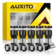 AUXITO Brilliant Red 194 LED Bulbs 168 2825 W5W T10 Wedge 24-SMD 3014 Chipsets