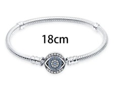charm bracelet 925 Silver 18cm Evil Eye