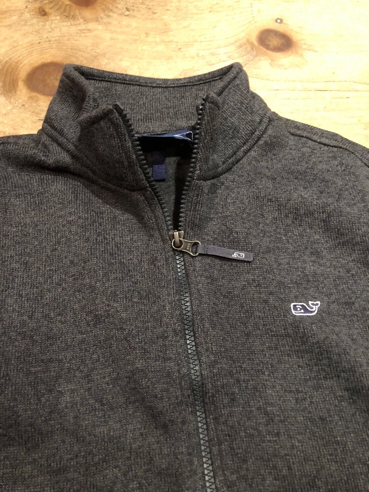 Vineyard Vines Mens Graphite Gray Polyester Sweater Vest S Small New Tags $145