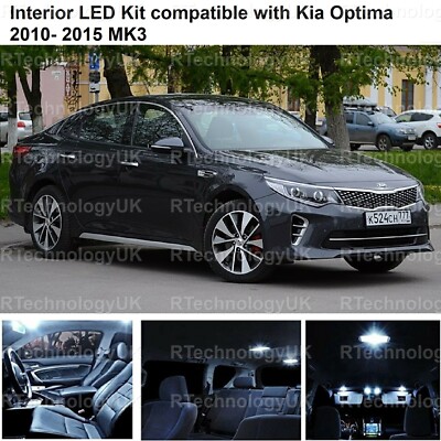 PREMIUM LED INTERIOR UPGRADE LED LIGHT KIT compatible with KIA OPTIMA  2010-2015