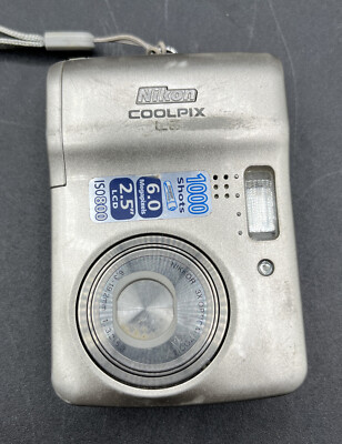 Nikon CoolPix L6 Silver Built In Flash 3x Optical Zoom Digital