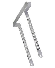 F&R Lowrider Chrome TRIPLE Flat Twisted Bumper 26" Bikes Trikes Choppers Cruiser