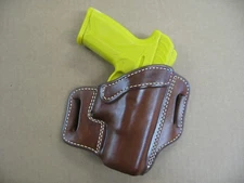 Ruger Security 9 9mm OWB Leather 2 Slot Molded Pancake Belt Holster CCW TAN RH