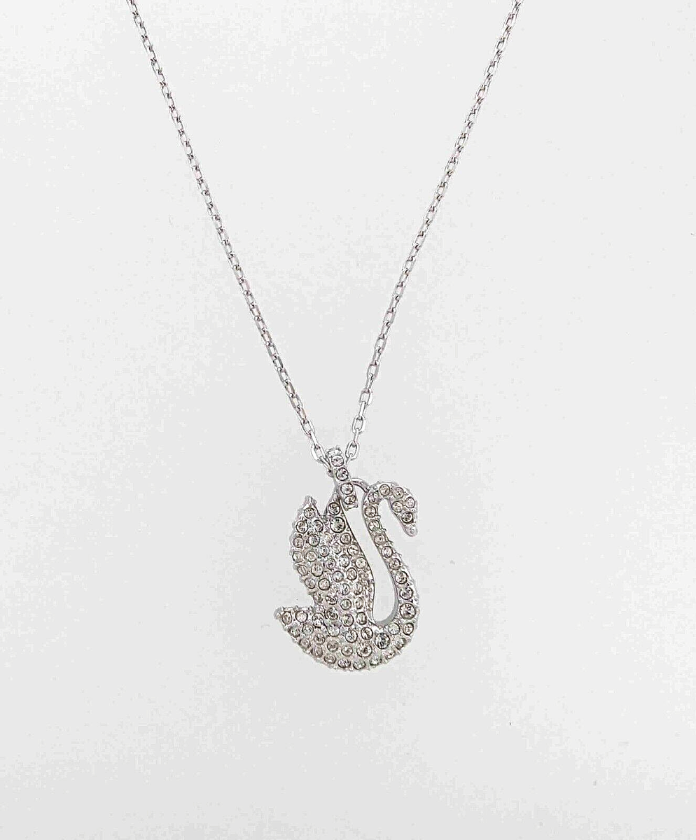 Authentic SWAROVSKI Brand New In Box Iconic Swan Pendant Necklace