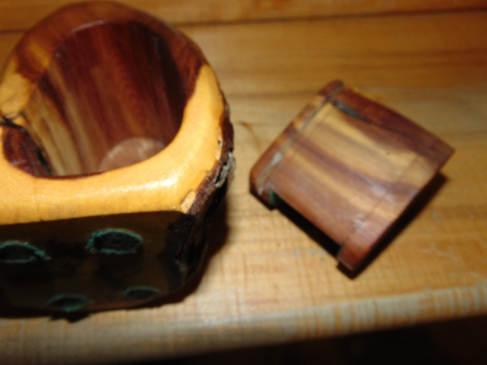 Bristlecone pine cedar jewelry box hidden drawer rustic wood eBay